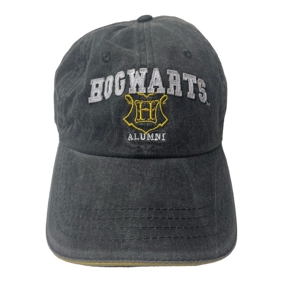 Harry Potter Hogwarts Alumni Faded Black Adjustable Hat - Picture 1 of 8